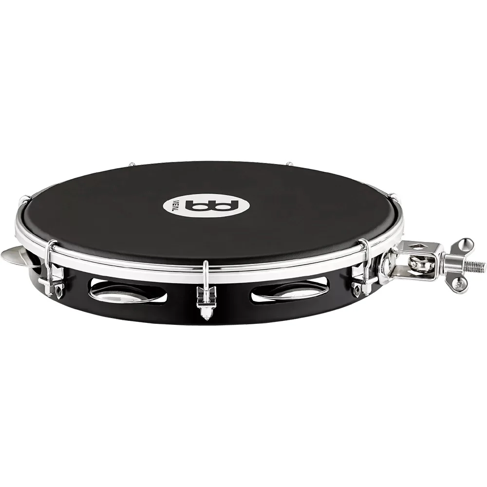 Meinl PA10A-BK-NH-H 10" Traditional ABS Series Napa Head Pandeiro with Holder