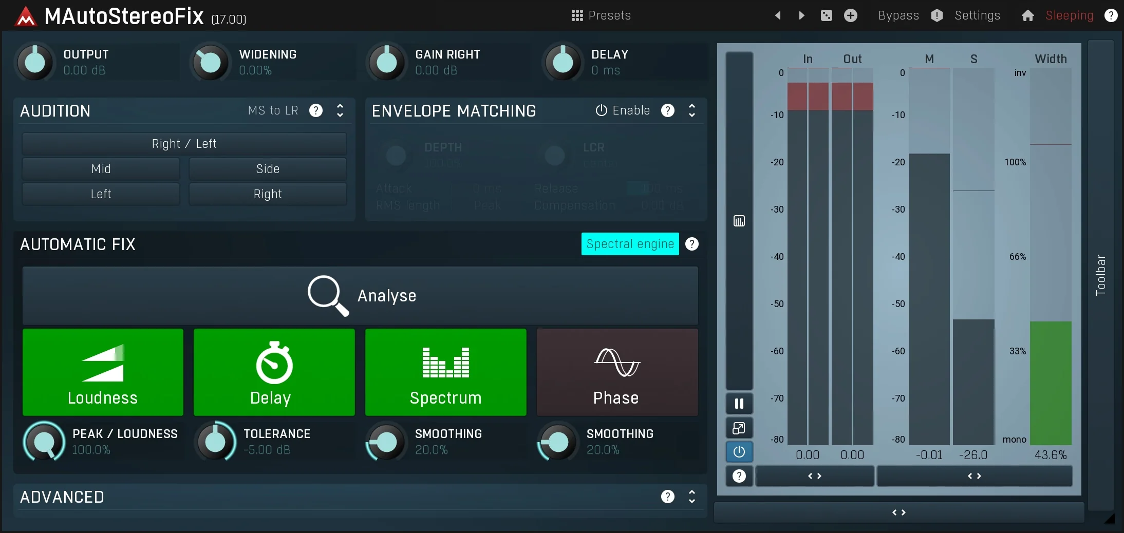 MELDA MAutoStereoFix Stereo Imaging – Professional Audio Software & Plugin