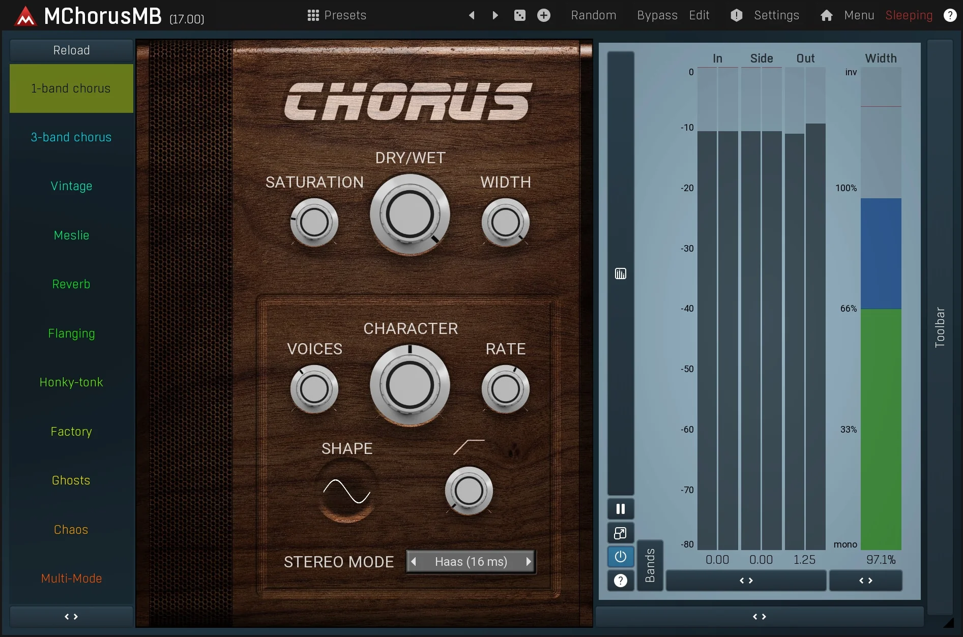 MELDA MChorusMB Chorus – Professional Audio Software & Plugin