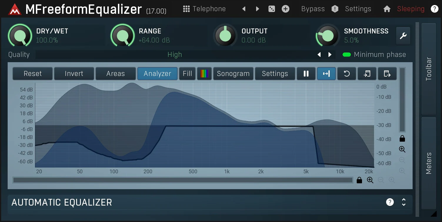 MELDA MFreeformEqualizer Equalizer – Professional Audio Software & Plugin