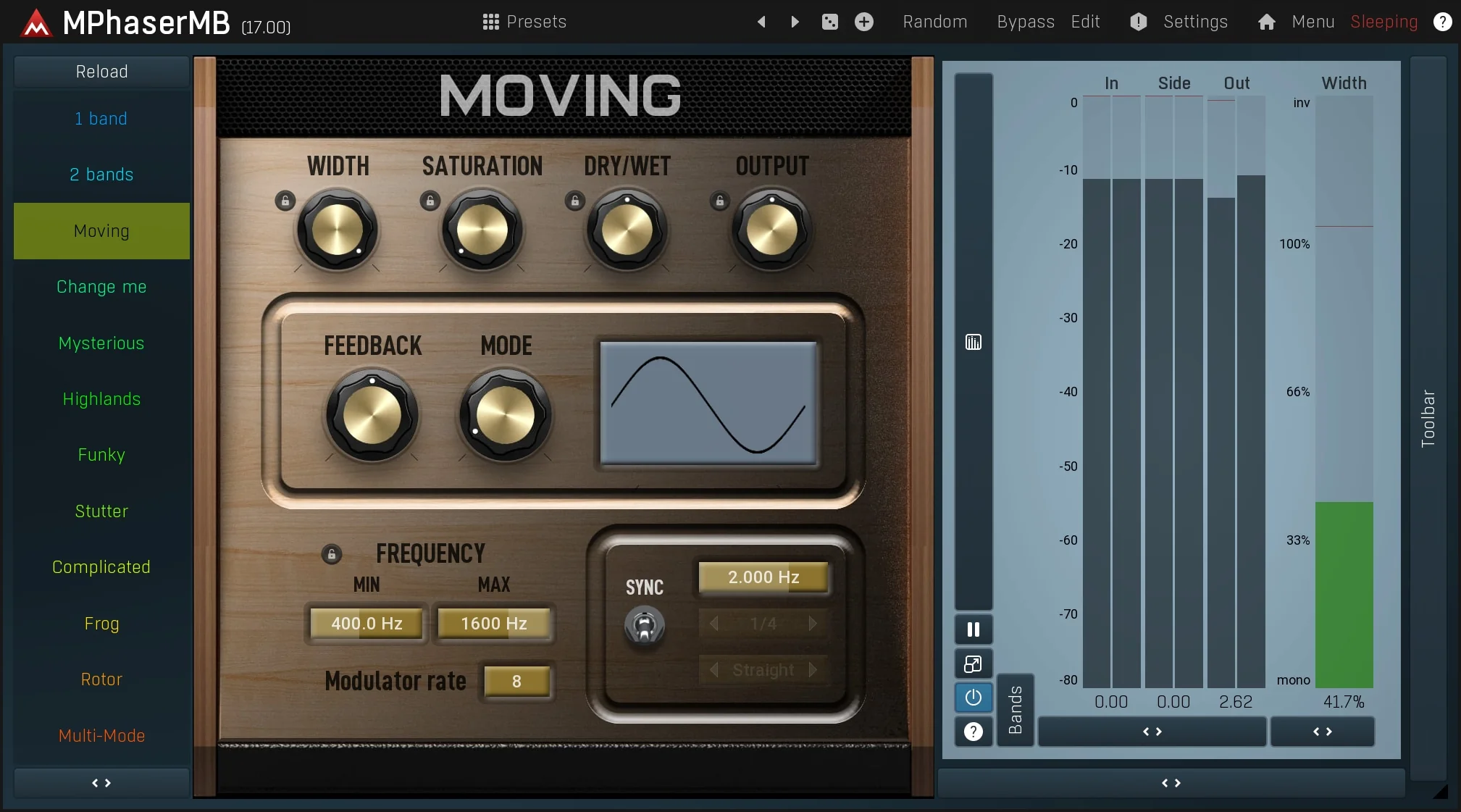 MELDA MPhaserMB Phaser – Professional Audio Software & Plugin