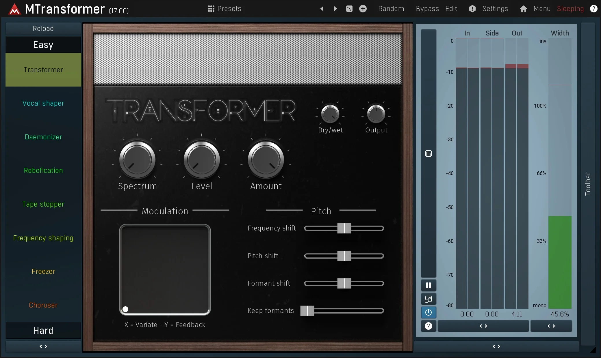 MELDA MTransformer Multi-Effect – Professional Audio Software & Plugin