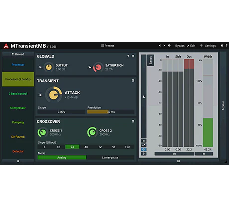 MELDA MTransient Transient Shaper – Professional Audio Software & Plugin - Image 2
