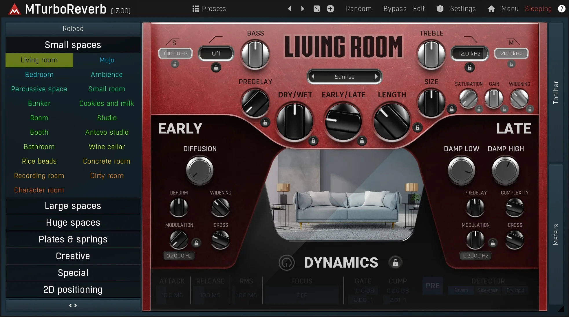 MELDA MTurboReverbLE Reverb – Professional Audio Software & Plugin