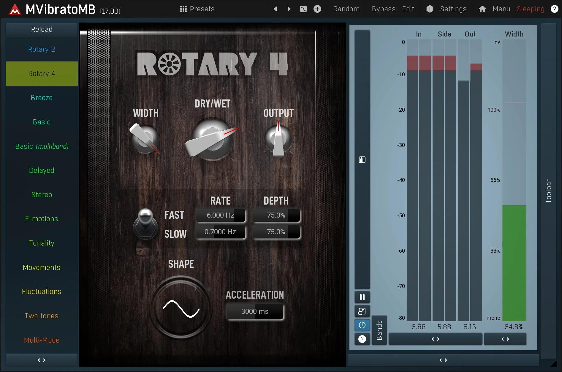 MELDA MVibratoMB Vibrato – Professional Audio Software & Plugin