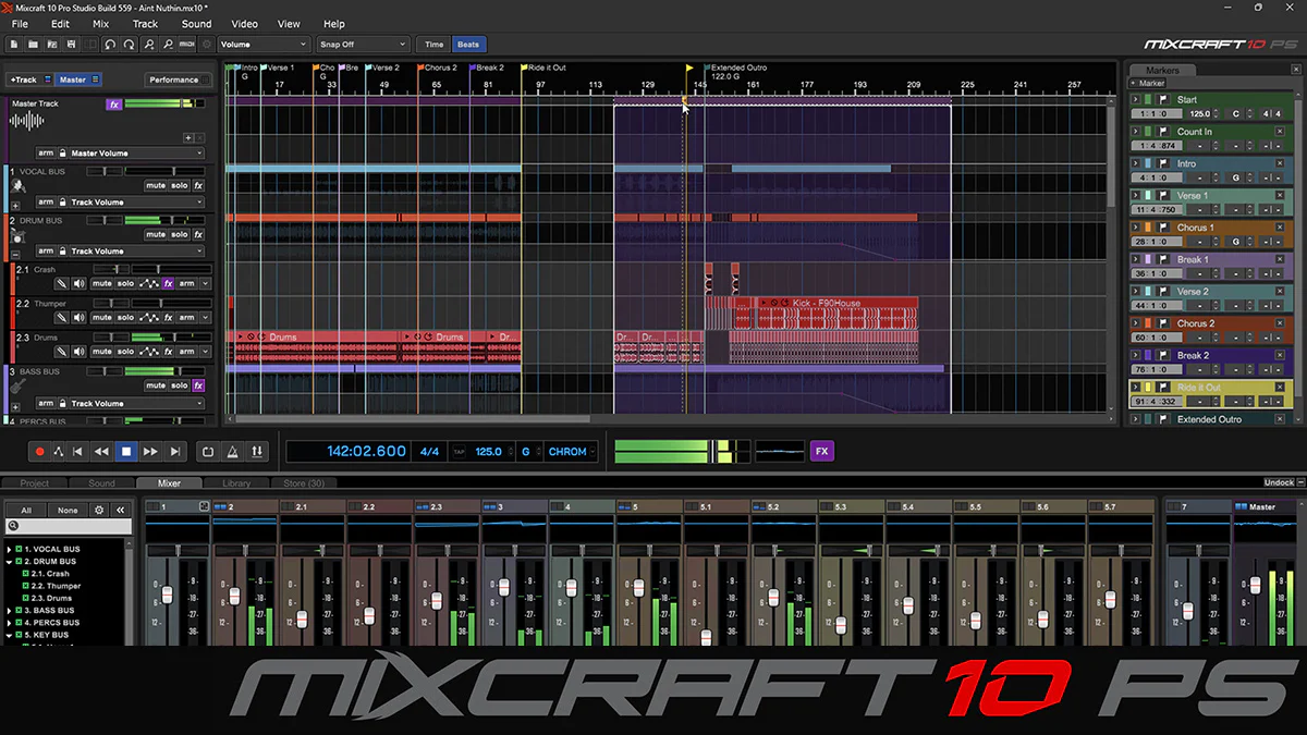 Acoustica Mixcraft 10.5 Professional – Multi-Track Recording Studio with Advanced Plugins - Image 2