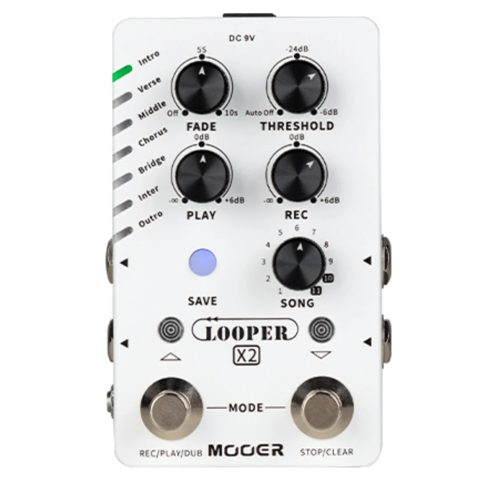 Mooer Looper X2 Stereo Effect Pedal