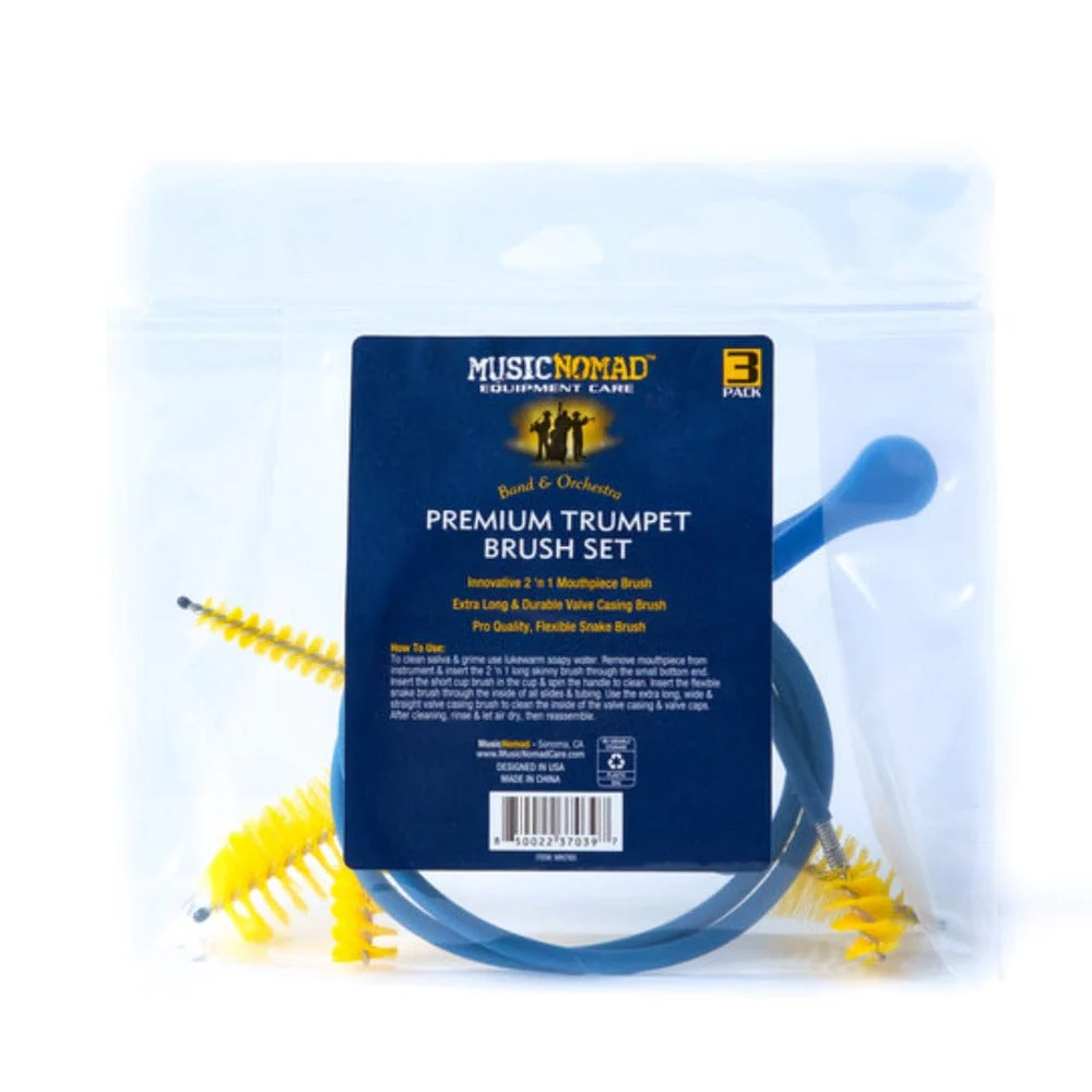 Music Nomad MN765 Premium Trumpet 3 Piece Brush Set - Image 10