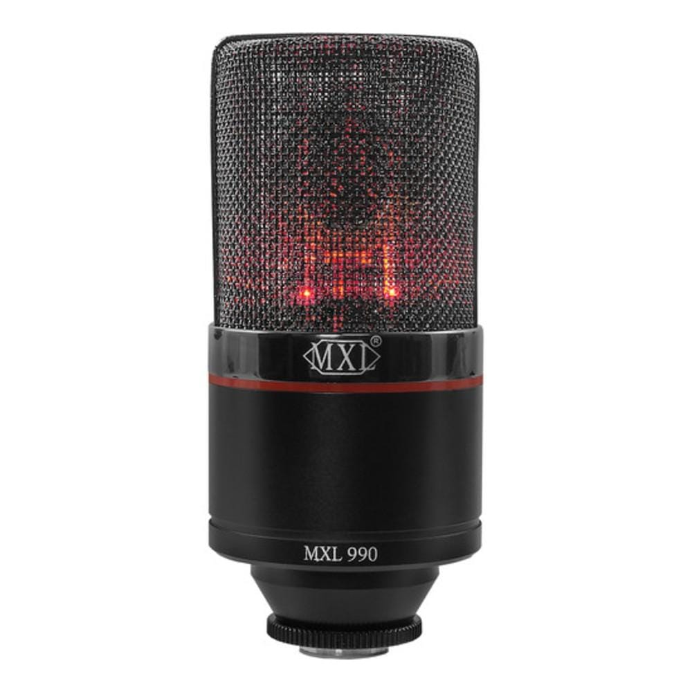 MXL 990 BLAZE LED Large Diaphragm Condenser Microphone- Black