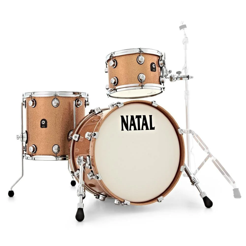 Natal Cafe Racer Series TJ Traditional Jazz 3 Piece Shell Pack Acoustic Drum Kit - Image 2