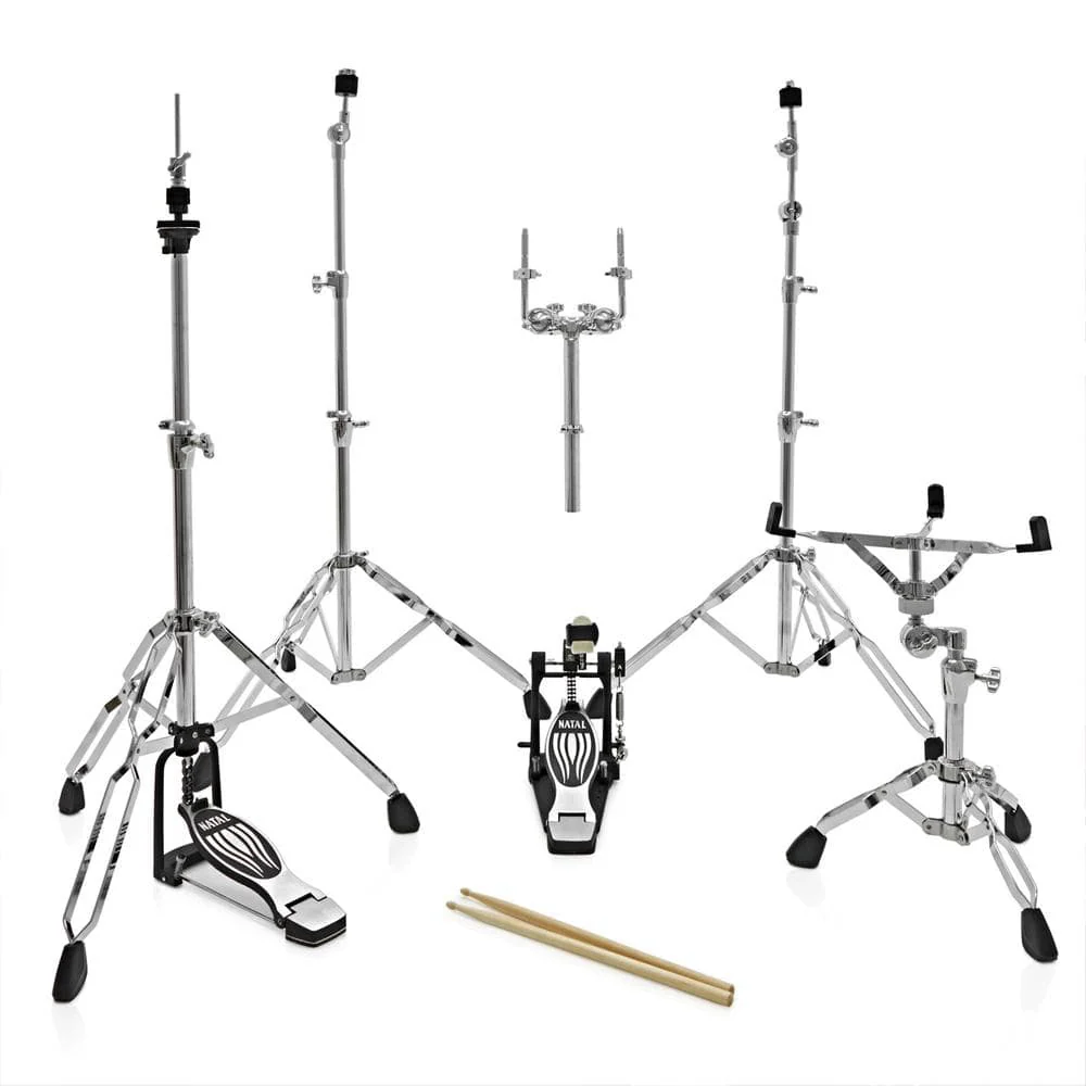 Natal KAR-UF22 Arcadia Series US Fusion 5-Piece Shell Pack Acoustic Drum Kit with Hardware & Stands - Image 10