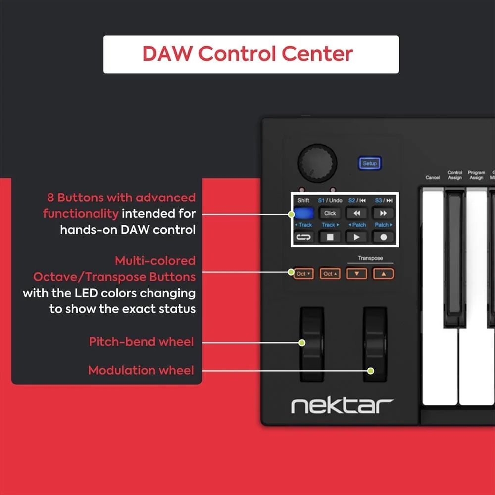 Nektar Impact GX-61 Midi Keyboard - Image 8