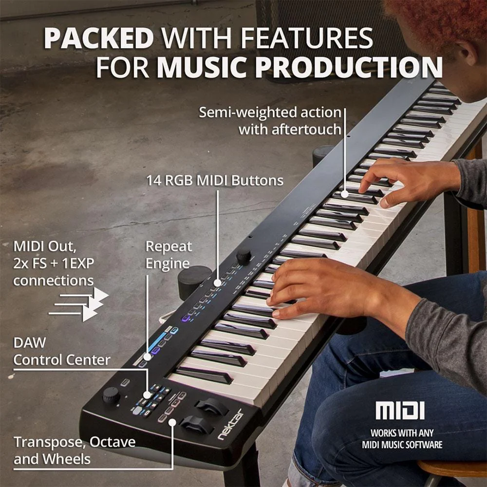 Nektar Impact GXP88 88-Keys USB MIDI Controller Keyboard - Image 3