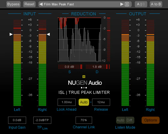 NUGEN ISL 2 st Inter-Sample Lookahead – Professional Audio Software & Plugin