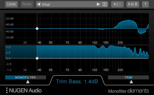 NUGEN Monofilter Elements Low-Frequency Filter – Professional Audio Software & Plugin - Image 2