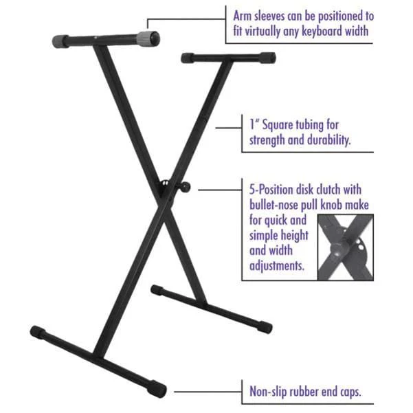 On-Stage KS7190 Single-X Keyboard Stand - Image 2