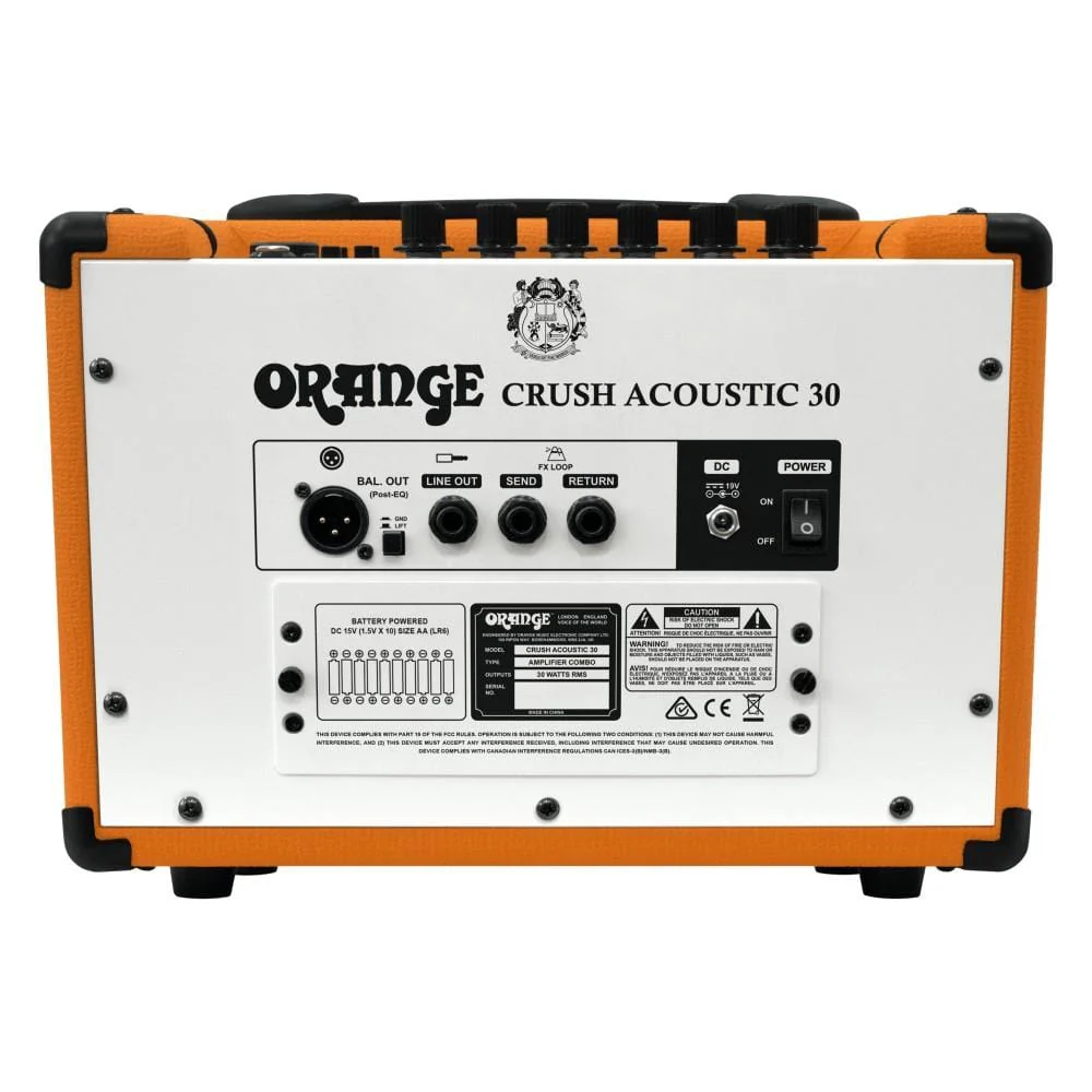 Orange Crush Acoustic 30 30w Twin Channel Acoustic Combo Guitar Amp - Image 5