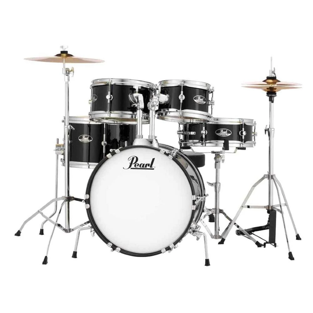 Pearl RSJ465C/C(31) 5 Pcs Drum Set Roadshow Junior  - Jet Black - Image 2