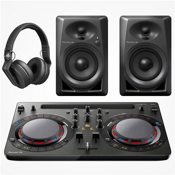 Pioneer DJ Starter Pack - DDJ WeGo4 Controller, DM-40 Monitors & HDJ-700 Headphones