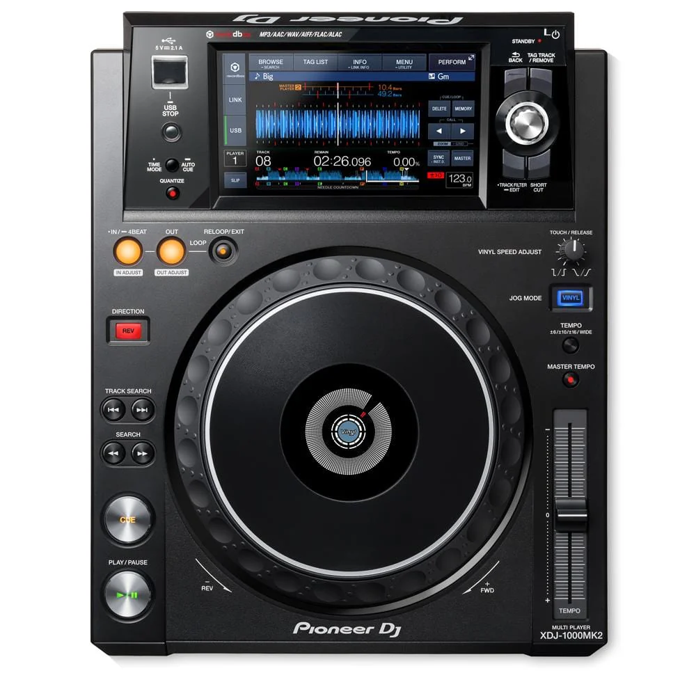 Pioneer XDJ-1000 MK2 High Performance Multi-Player DJ Controller Interface