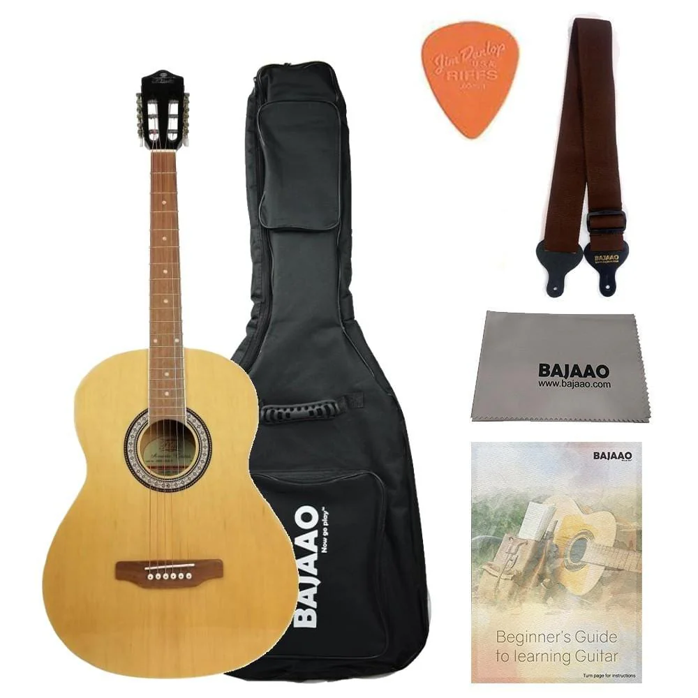 Pluto HW39-201P Electro Acoustic Guitar With Gigbag, Picks, Strap, Cloth & Ebook - Image 6