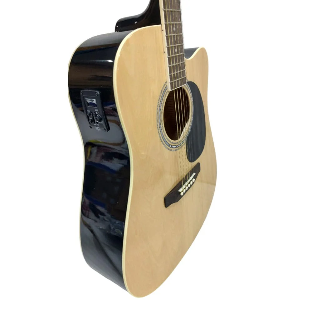 Pluto PA41CE-101 Cutaway Electro Acoustic Guitar - Image 3
