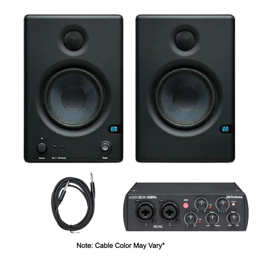 Buy Presonus AudioBox USB96 Audio Interface with Home Studio Bundle with Instrument Cable - Image 11