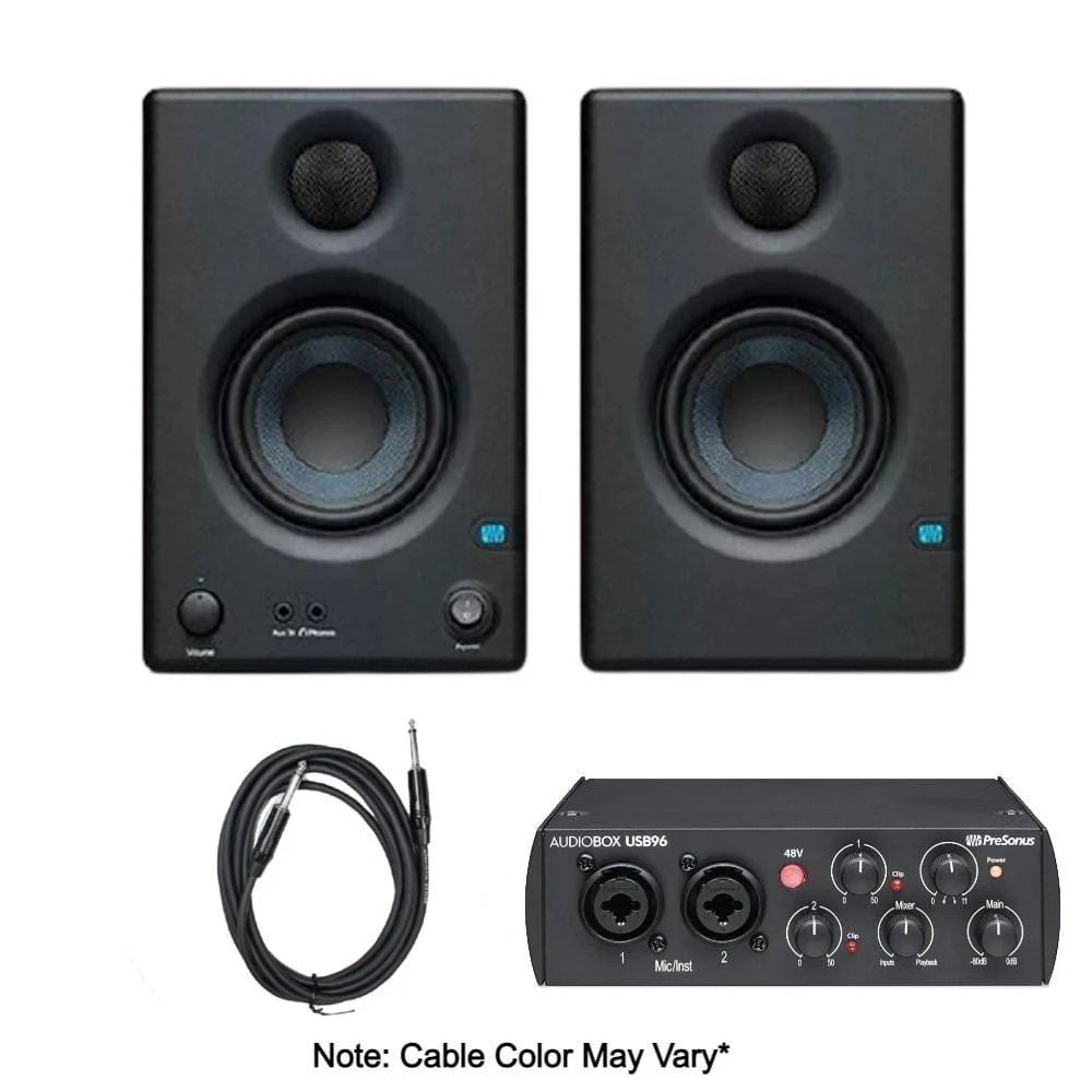 Buy Presonus AudioBox USB96 Audio Interface with Home Studio Bundle with Instrument Cable - Image 5