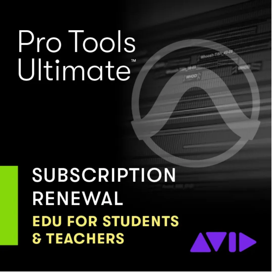 Avid Pro Tools Ultimate 1 Year Subscription Renewal For Educational Students & Teachers – Professional Audio Software & Plugin