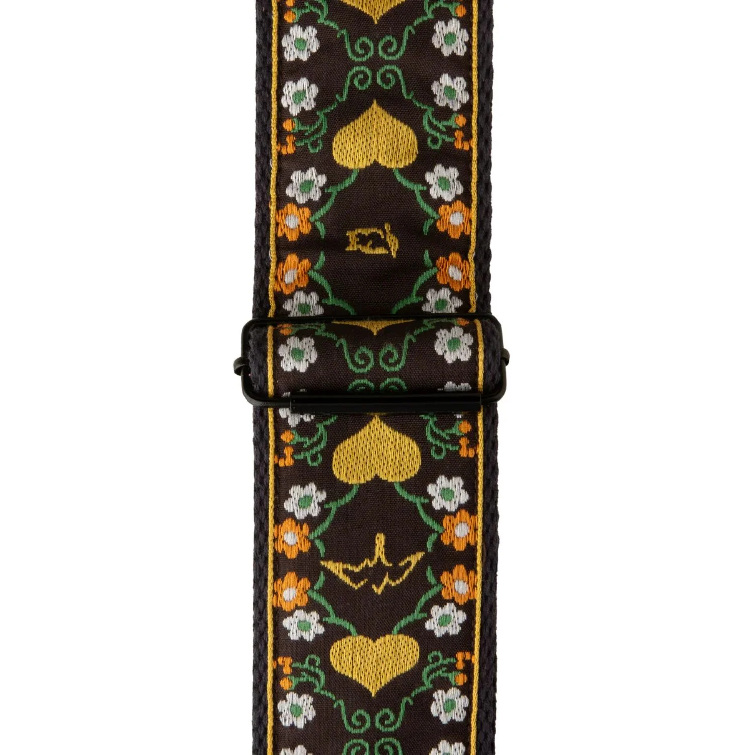 PRS Retro 2.5" Fleur Guitar Strap - Floral Yellow - Image 3
