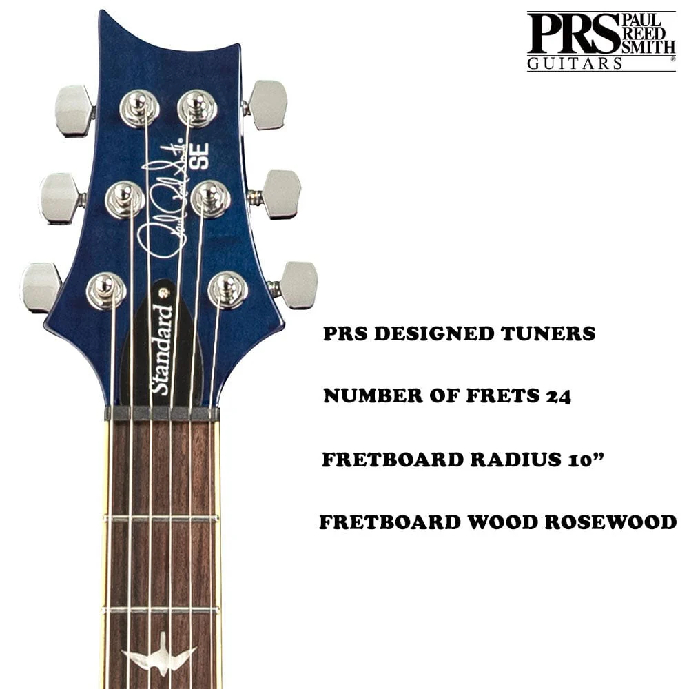 PRS SE Standard 24-08 6 String Electric Guitar with Gigbag - Image 7