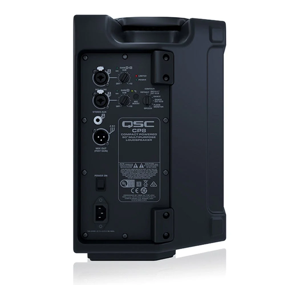 QSC CP8 8 inch Compact Powered Loudspeaker - Image 2