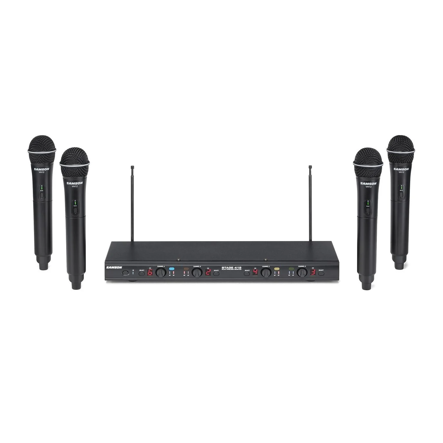 Samson Stage 412 Frequency Agile Quad Channel Handheld System