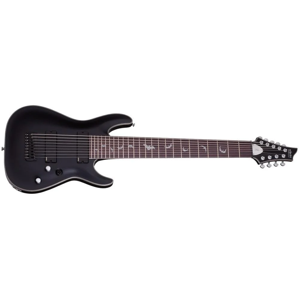 Schecter Damien Platinum-9 9-Strings Electric Guitar- Satin Black
