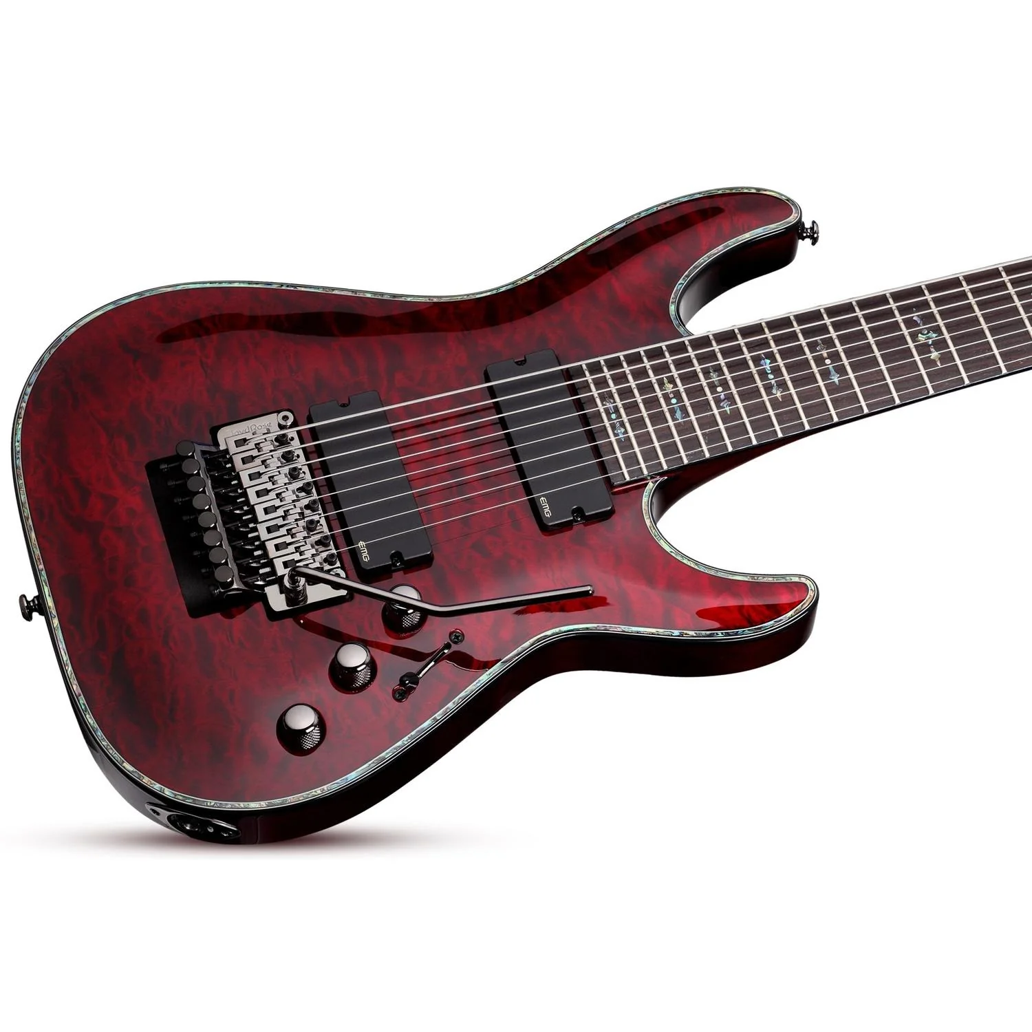 Schecter Hellraiser C-8 FR Electric Guitar - Black Cherry - Image 3