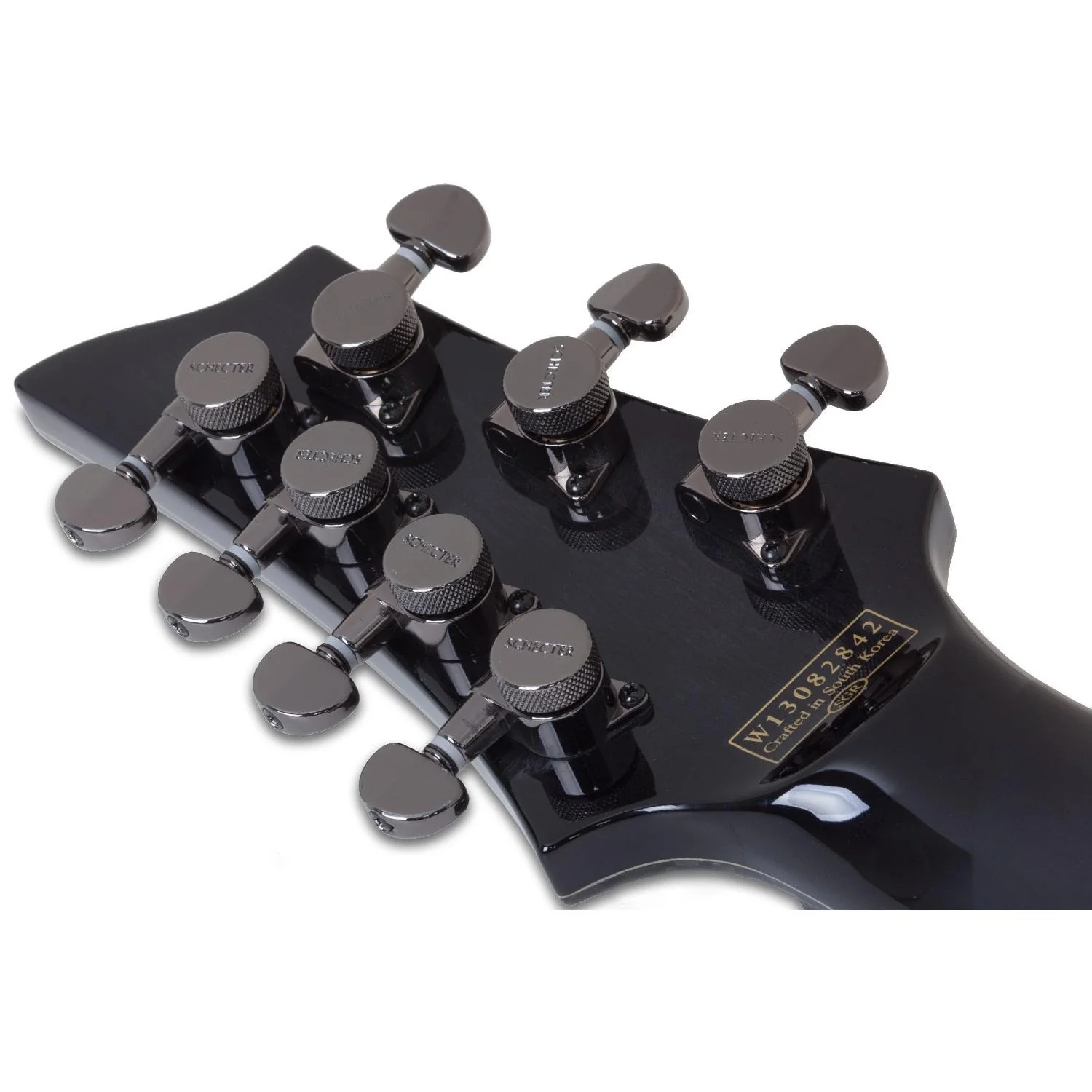 Schecter Hellraiser Hybrid C-7 Electric Guitar - Trans Black Burst - Image 5