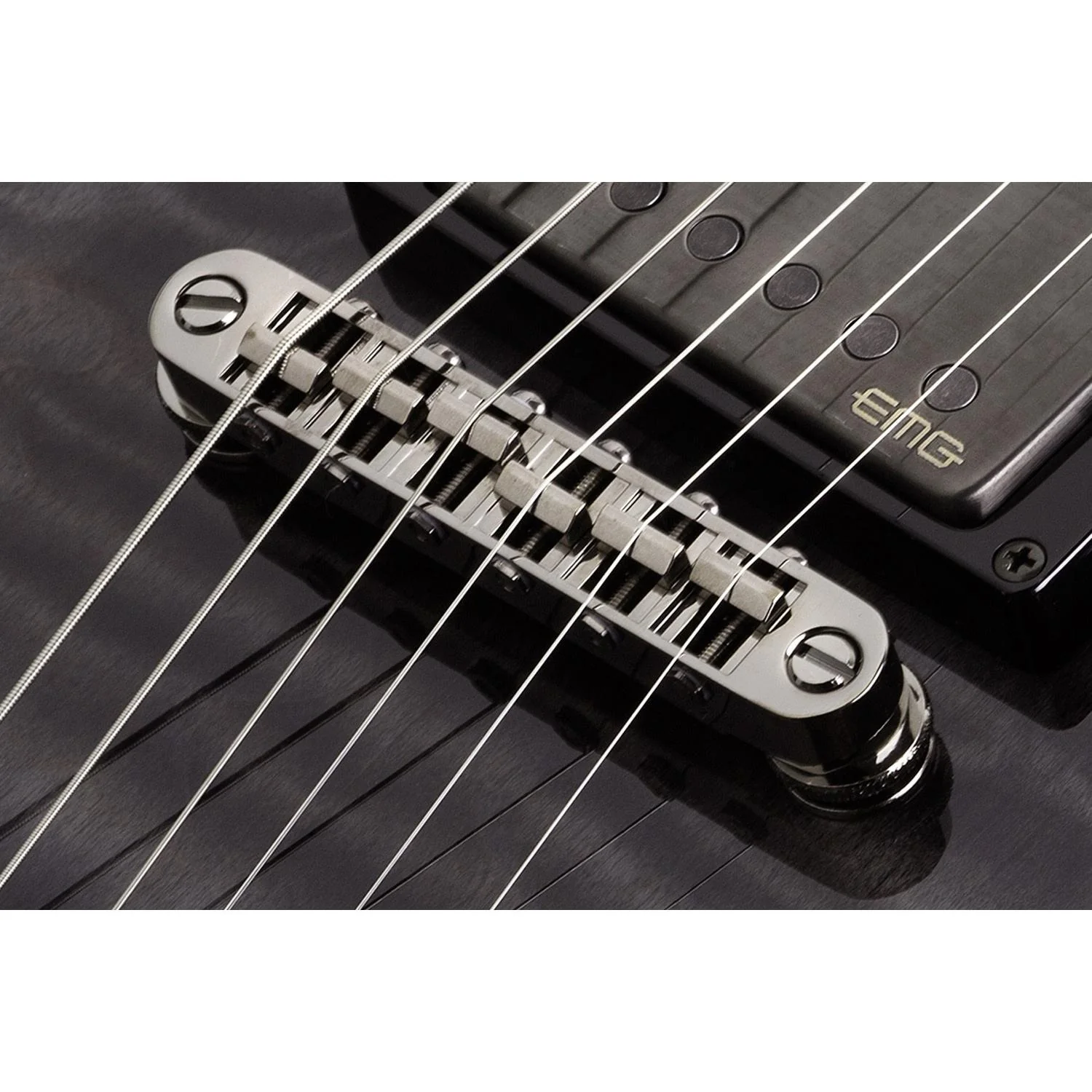 Schecter Hellraiser Hybrid C-7 Electric Guitar - Trans Black Burst - Image 7