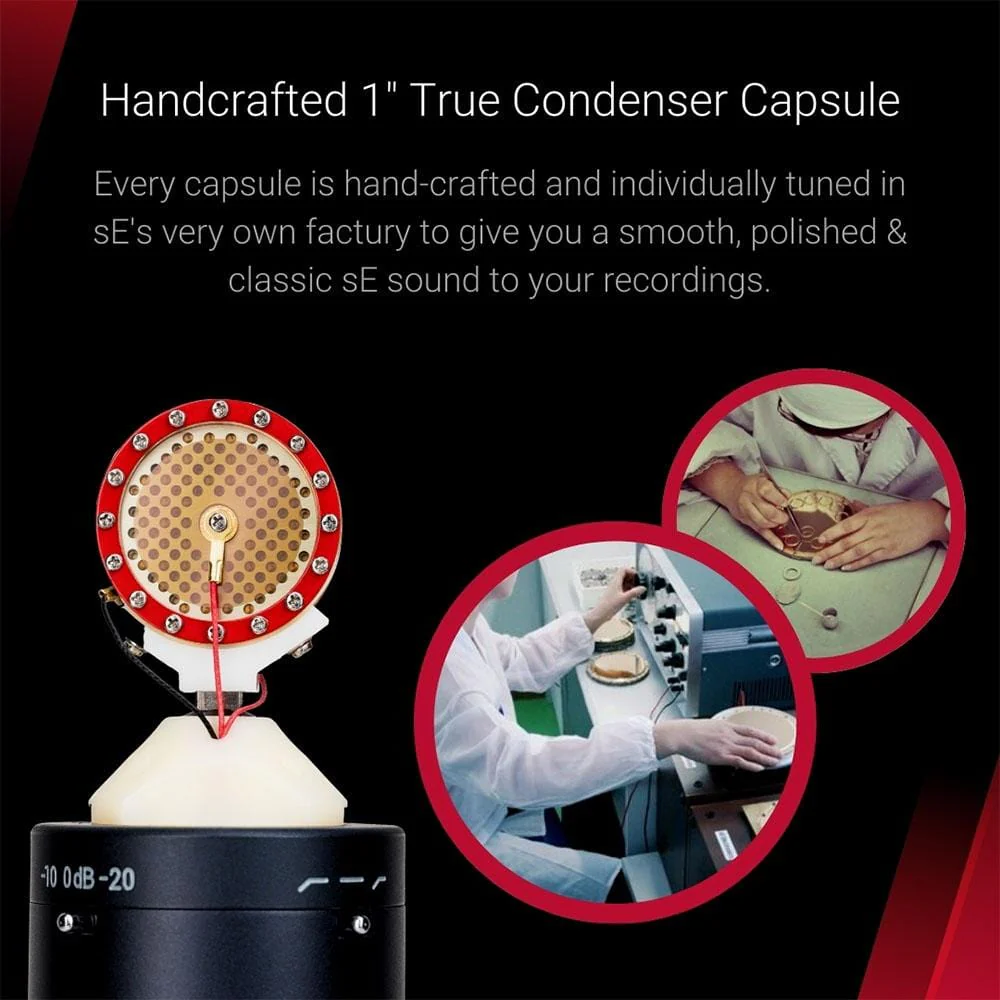 sE Electronics sE2300 Studio Condenser Microphone with Switchable Polar Patterns and Isolation Pack - Image 6