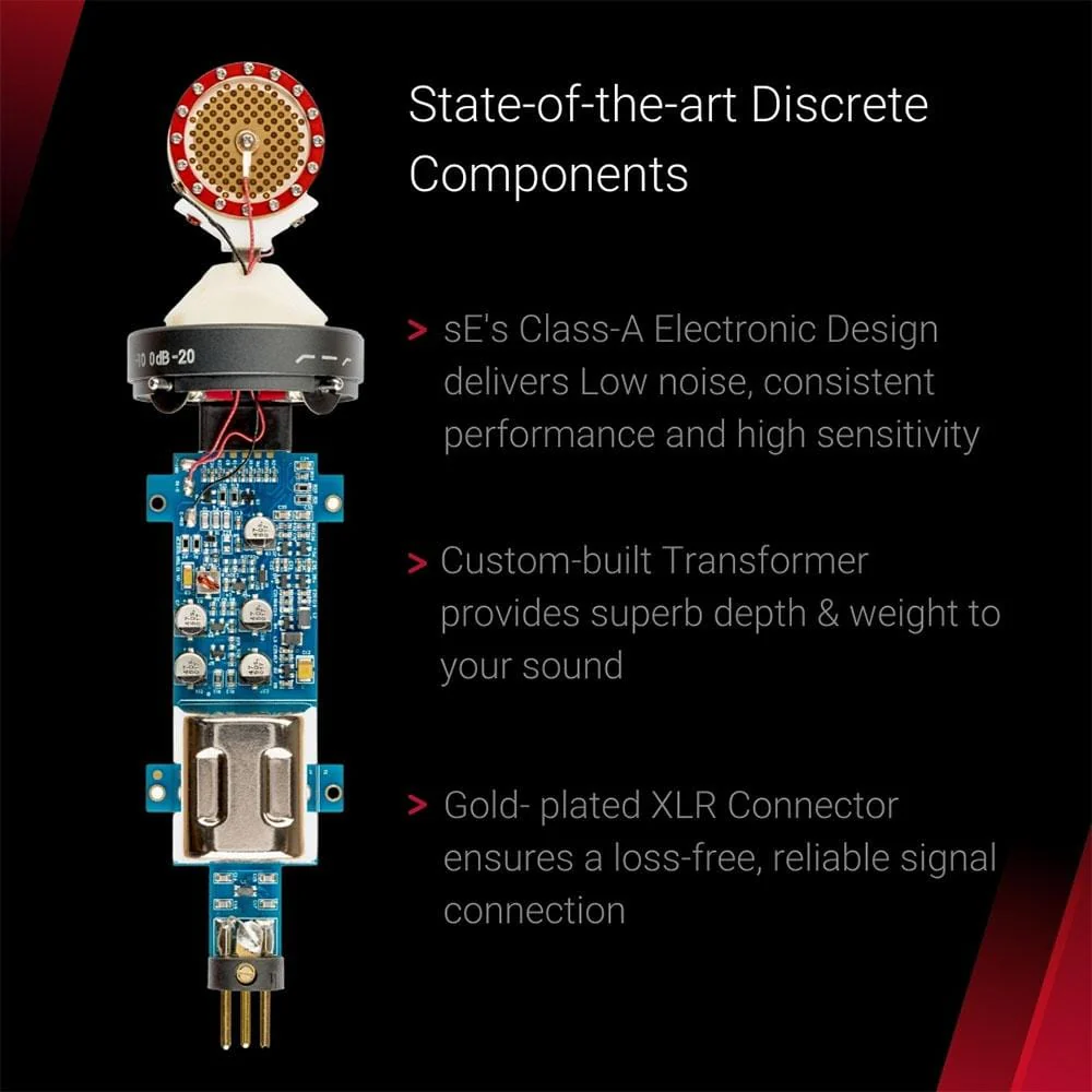 sE Electronics sE2300 Studio Condenser Microphone with Switchable Polar Patterns and Isolation Pack - Image 7