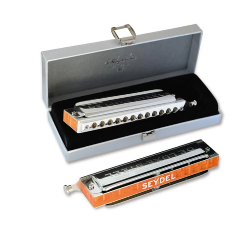 Seydel 54480 Steel Deluxe Chromatic Harmonica - Image 4
