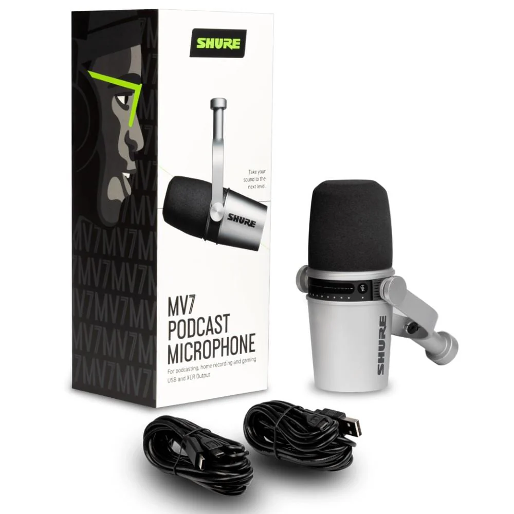Shure MV7 XLR-USB Dynamic Podcasting Microphone - Image 12