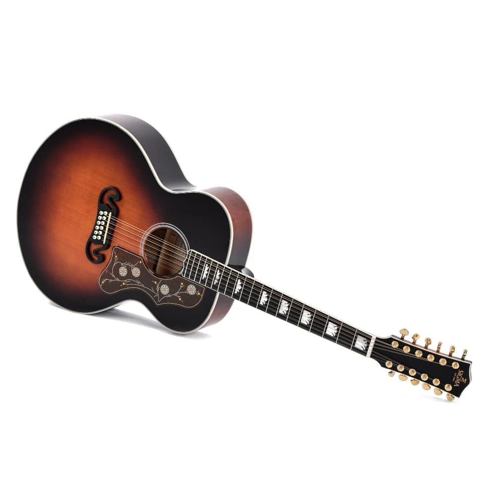 Sigma GJA12-SG200 12 String Electro Acoustic Guitar with Case - Image 3