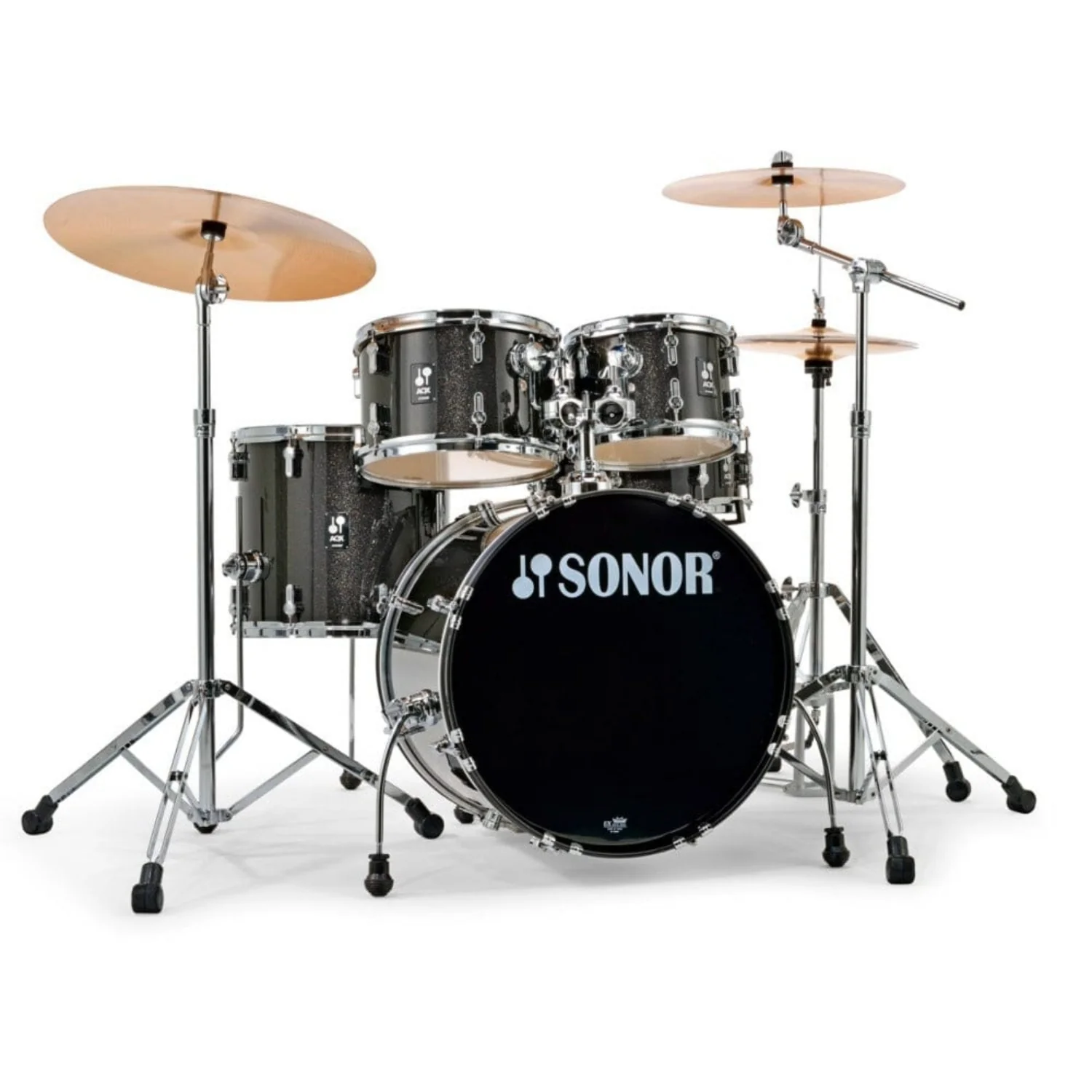 Sonor AQX Studio Set 5 Piece Acoustic Drumkit with Hardware and Cymbals - Image 4