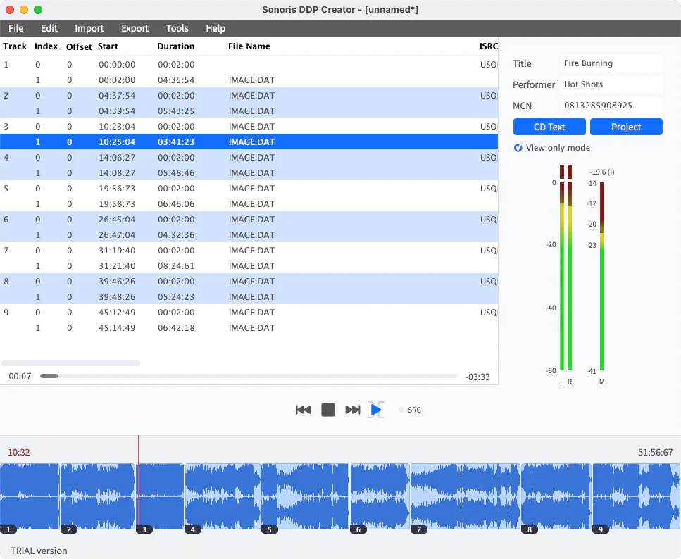 Sonoris DDP Creator Standard: DDP Creator Standard – Professional Audio Software & Plugin