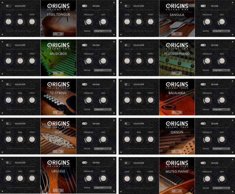 Sonuscore Origins Bundle Vol. 1-5: Instrument Bundle – Professional Audio Software & Plugin