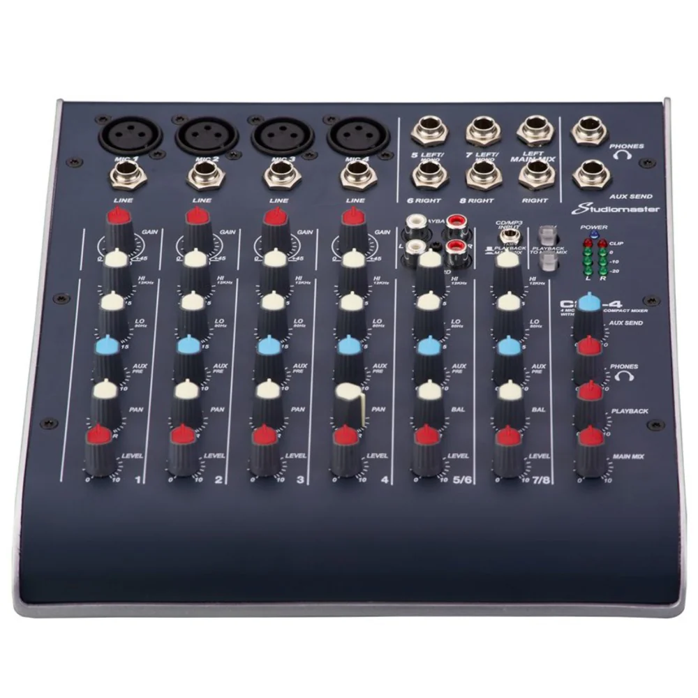 Studio Master C2S-4 2 Channel Compact Usb Mixer