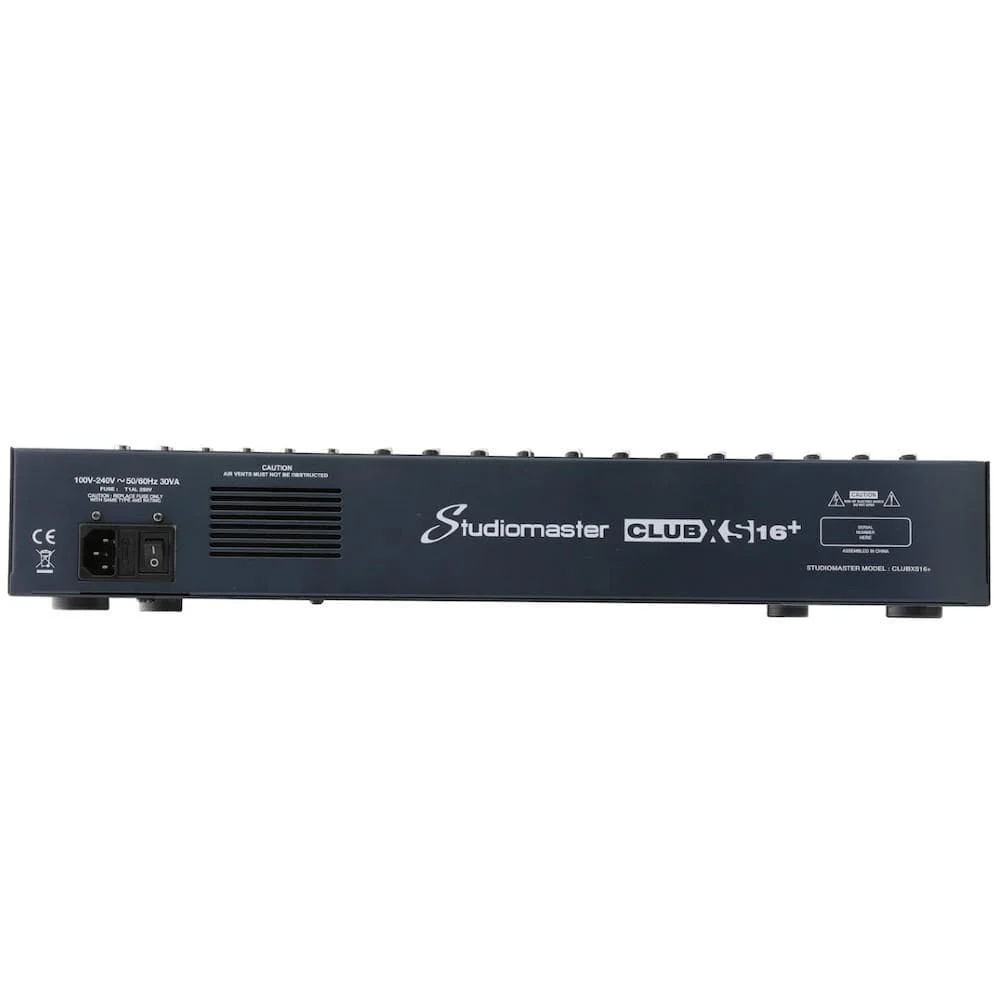 Studiomaster Club XS 16+ 16 Input Channel Analog Mixer - Image 7
