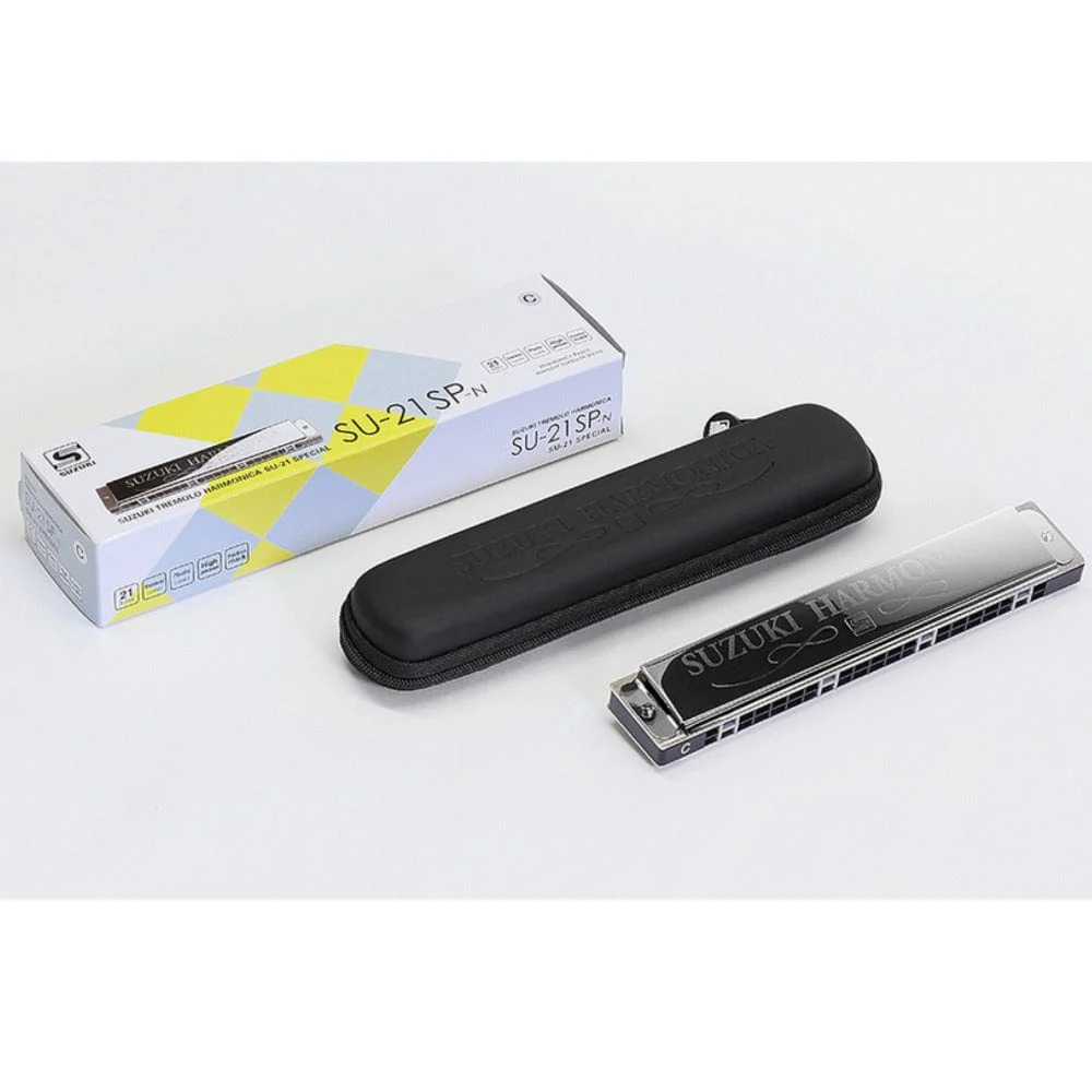 Suzuki SU-21SP-N 21-Hole Tremolo Special Harmonica - Image 2