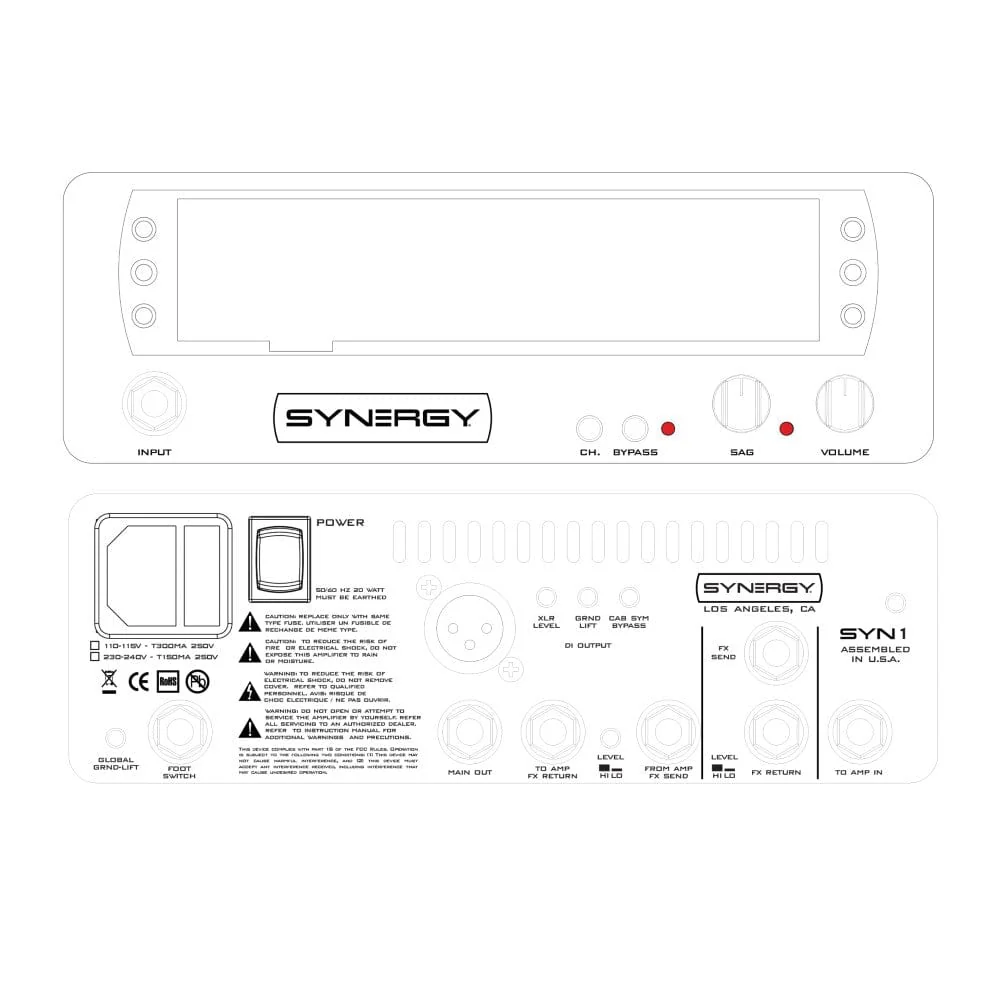 Synergy SYN-1 Table Top Pre amp Slot for One Module - Image 5