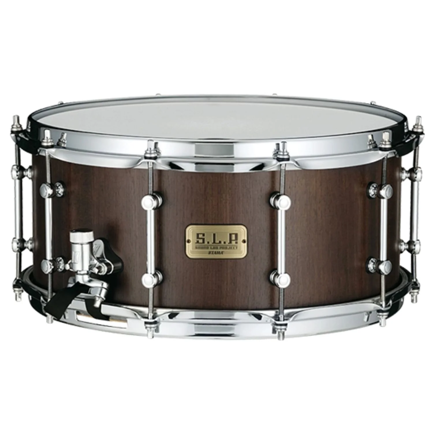 Tama LGW1465 S.L.P. G-Walnut 14"×6.5" Snare Drum - Matte Black Walnut